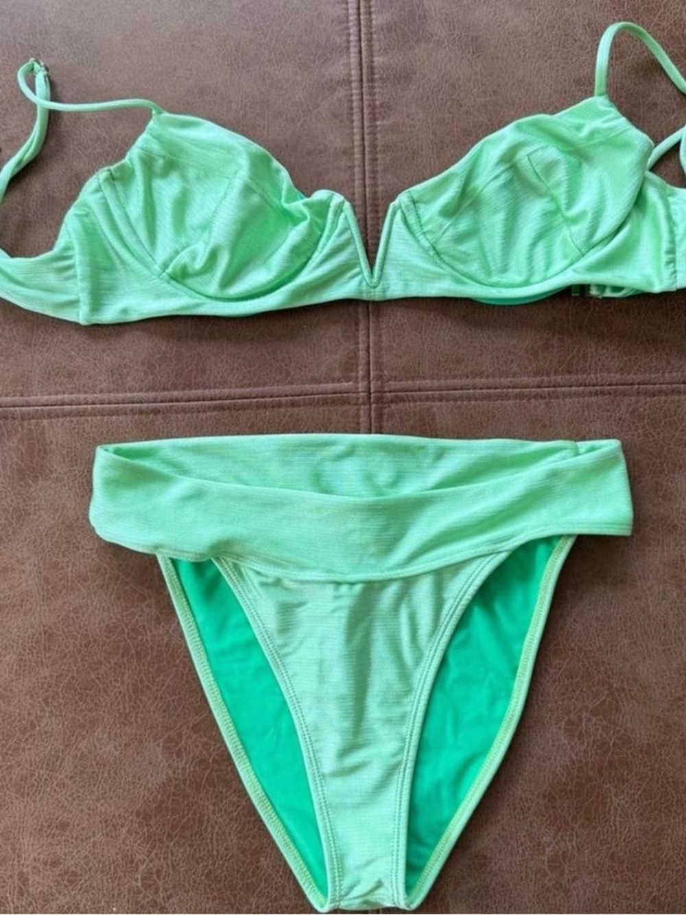 Lovers + Friends No Boundaries Lime Green Bikini